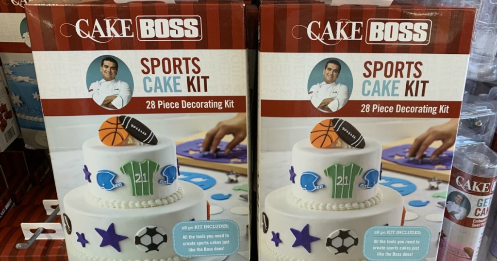 decorating kits in boxes on store display