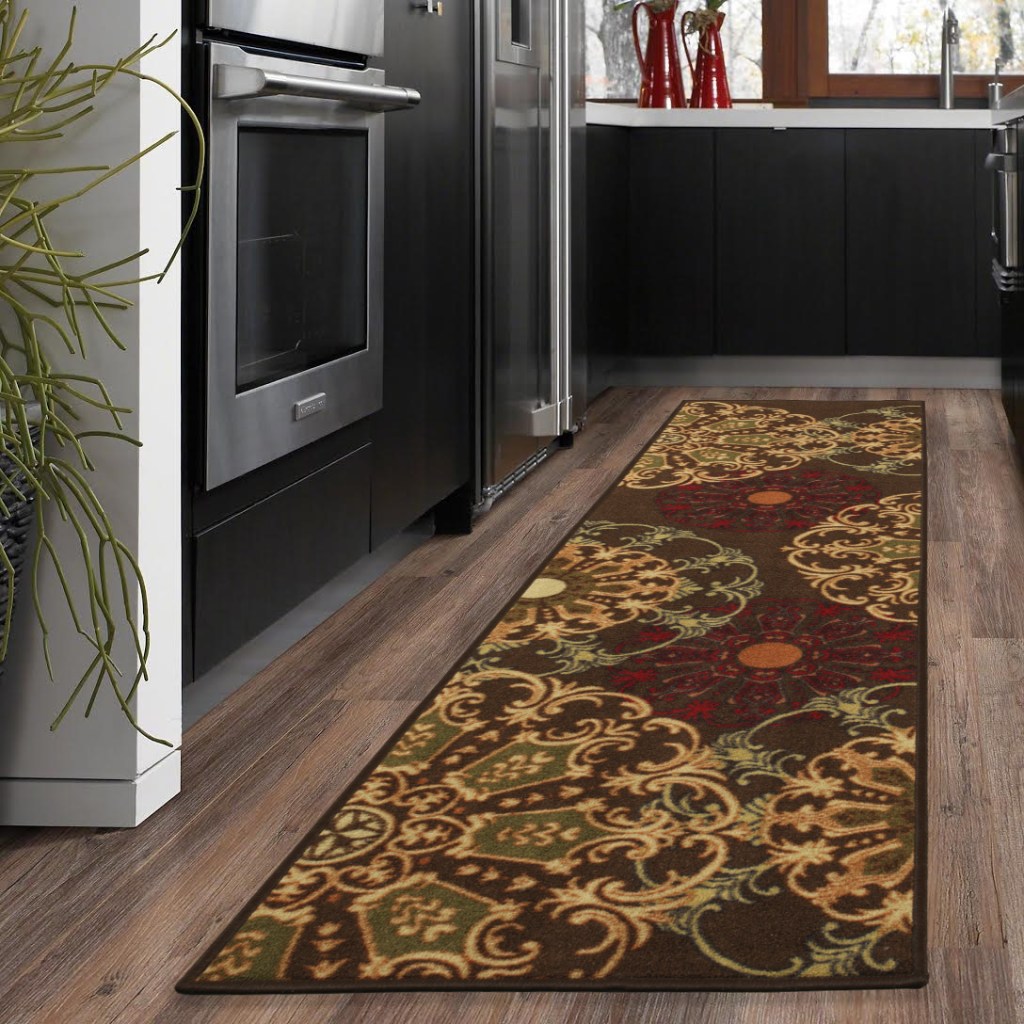 damask runner rug