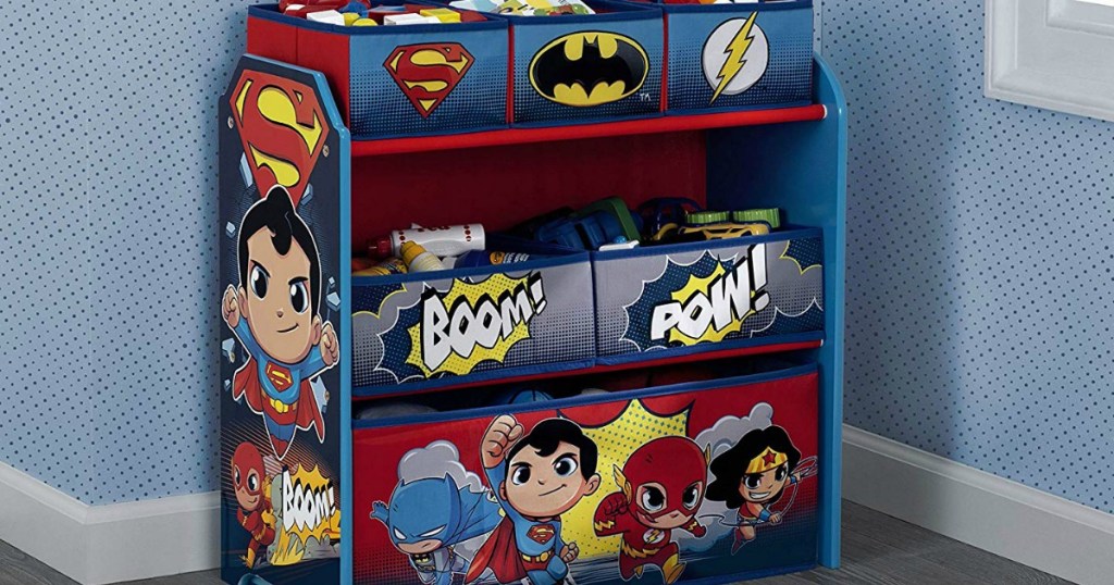 toy bin organizer in kids room