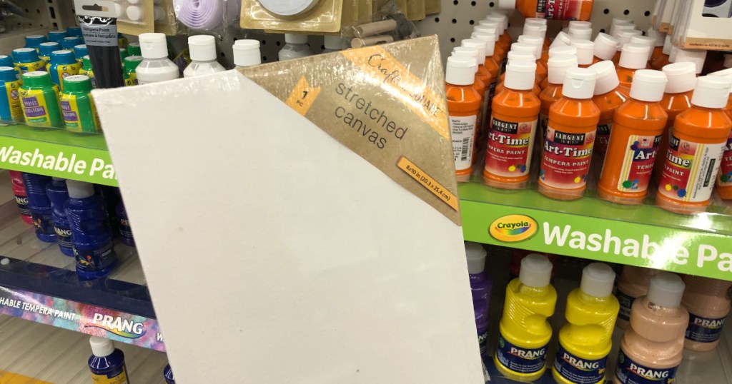 canvas at Dollar Tree