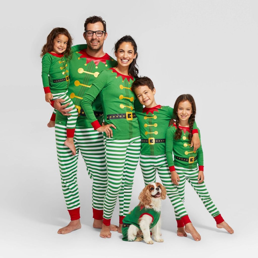 elf family pajamas