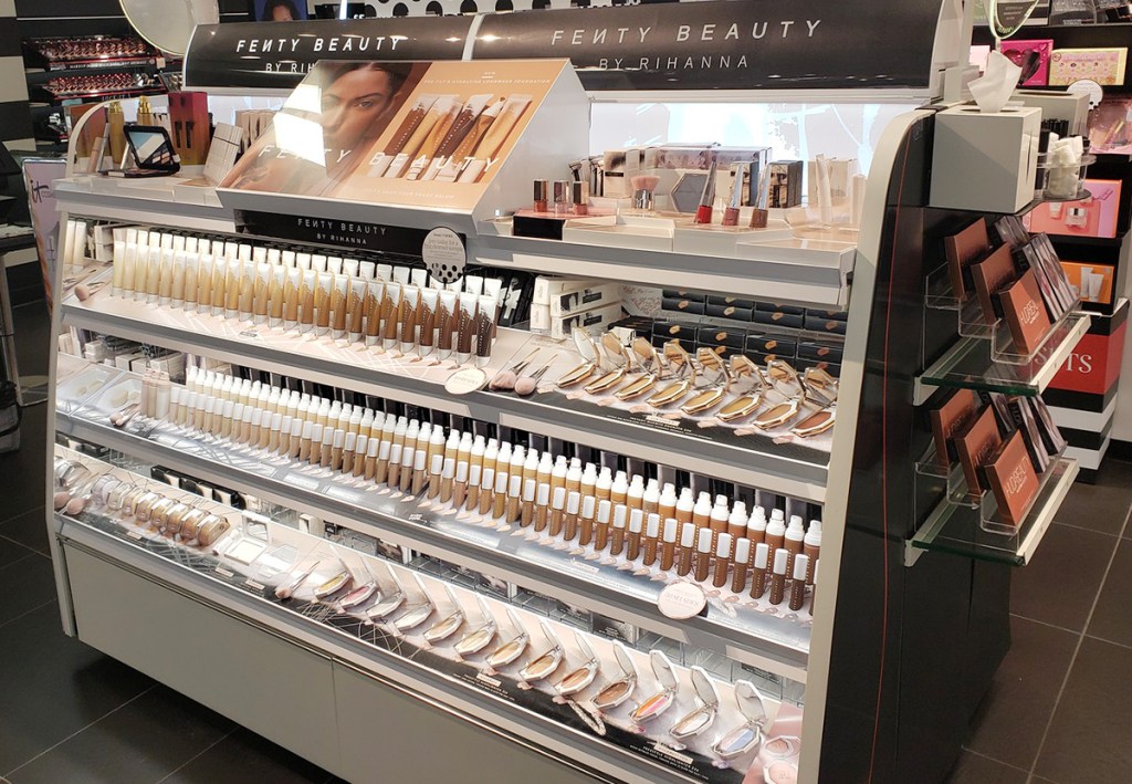 Fenty Beauty display at Sephora