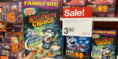 Cap’n Crunch’s Halloween Family Size Cereal Just $2.30 Each at Target (Regularly $4)