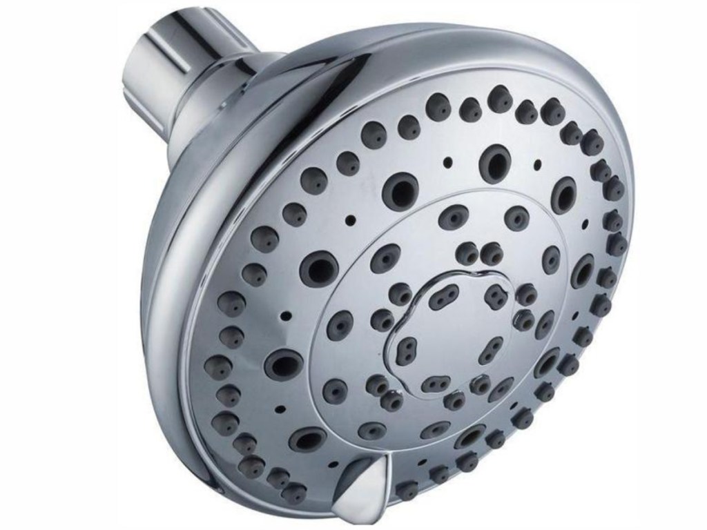 chrome shower head