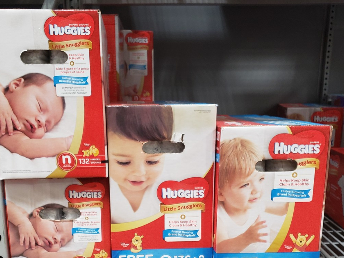 huggies little snugglers on shelf