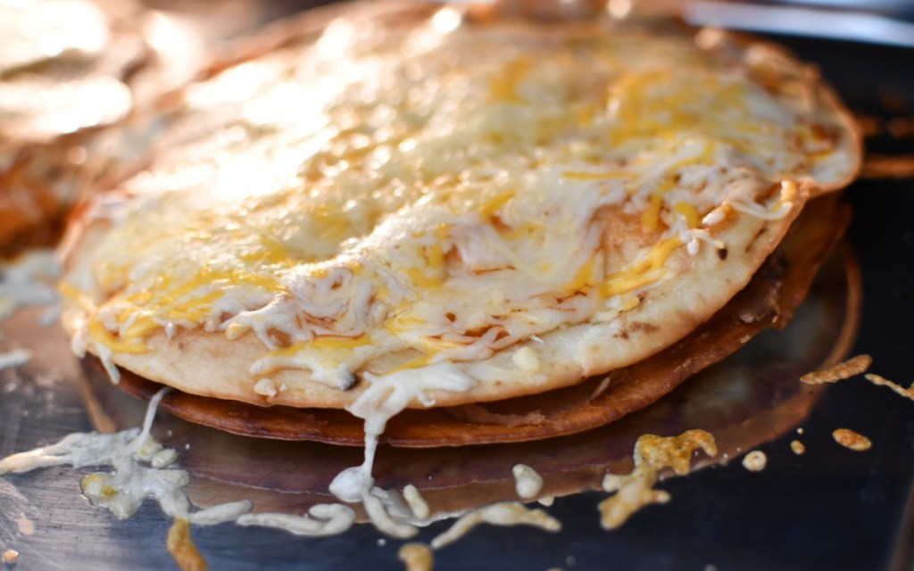 mexican pizza cooked