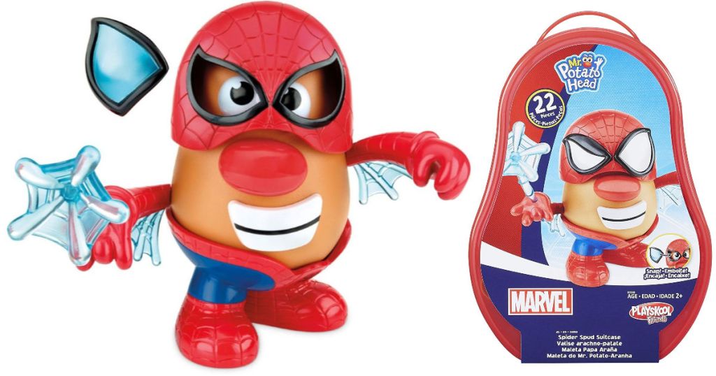 playskool friends mr. potato head marvel spider-spud suitcase