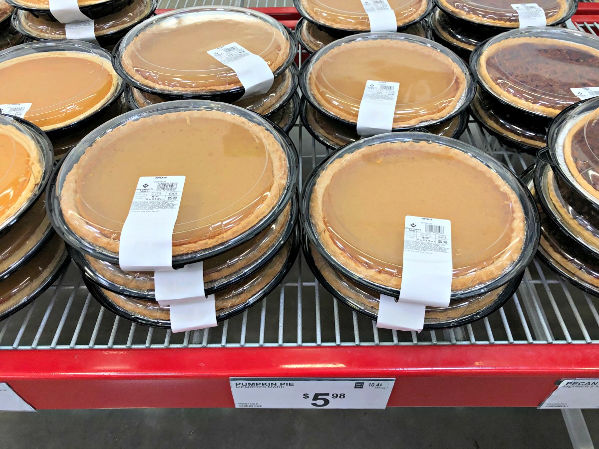 pumpkin pies at Sam's Club