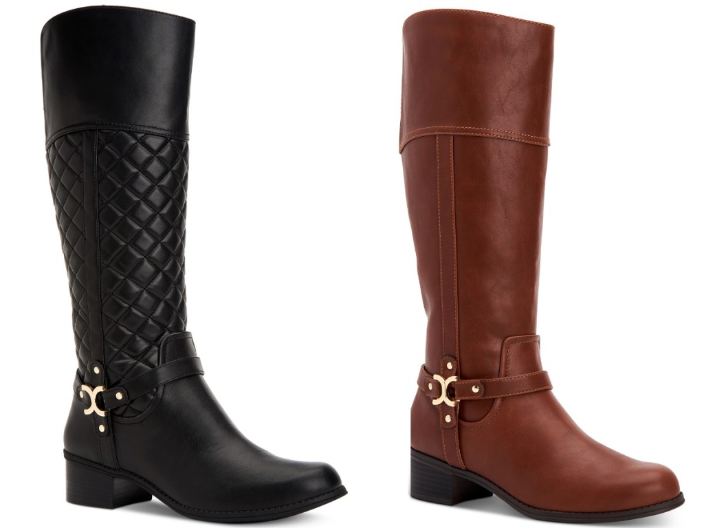 black and brown charter boots