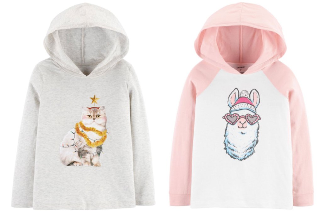 girls christmas hoodies