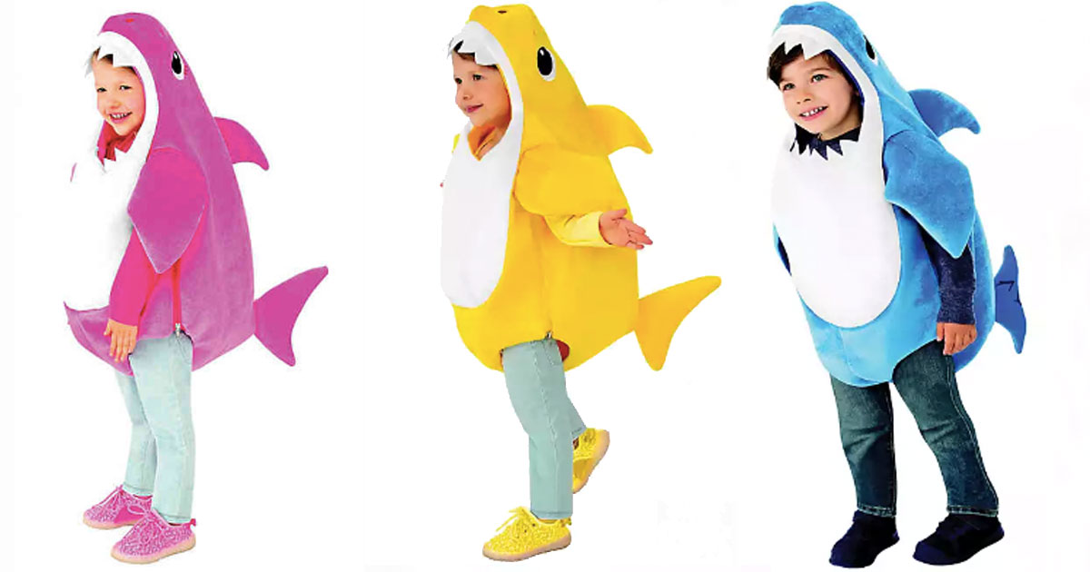 Pink Fong shark costumes