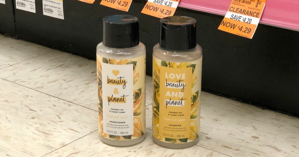 love beauty and planet shampoo and conditioner on clearance at walgreens