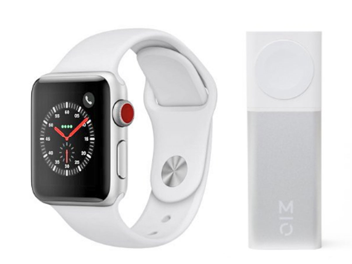 apple series 3 watch with motile power bank