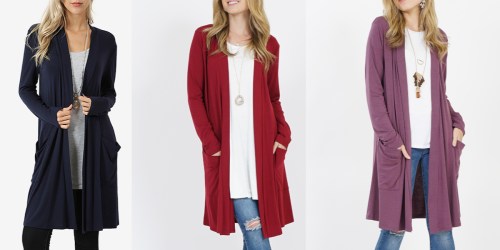 Women’s Open Cardigans Only $9.99 at Zulily | 28 Color Options