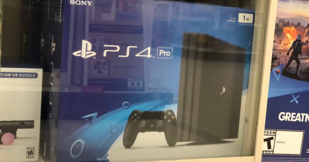 1TB Sony PlayStation 4  Console Bundle on store shelf