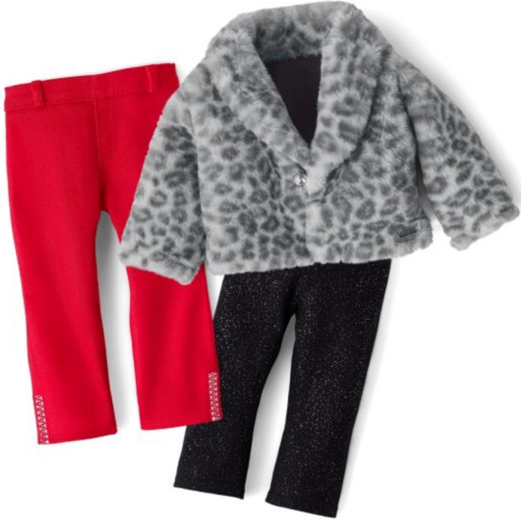 American Girl Lovely Leopard Coat & Luxe Leggings Outfit