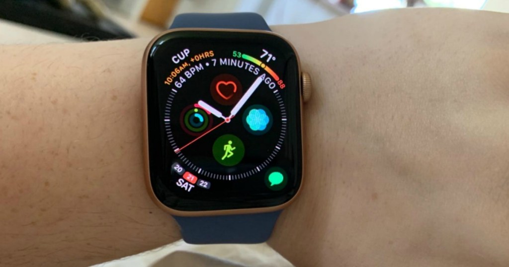 Person wearing Apple Watch Series 5