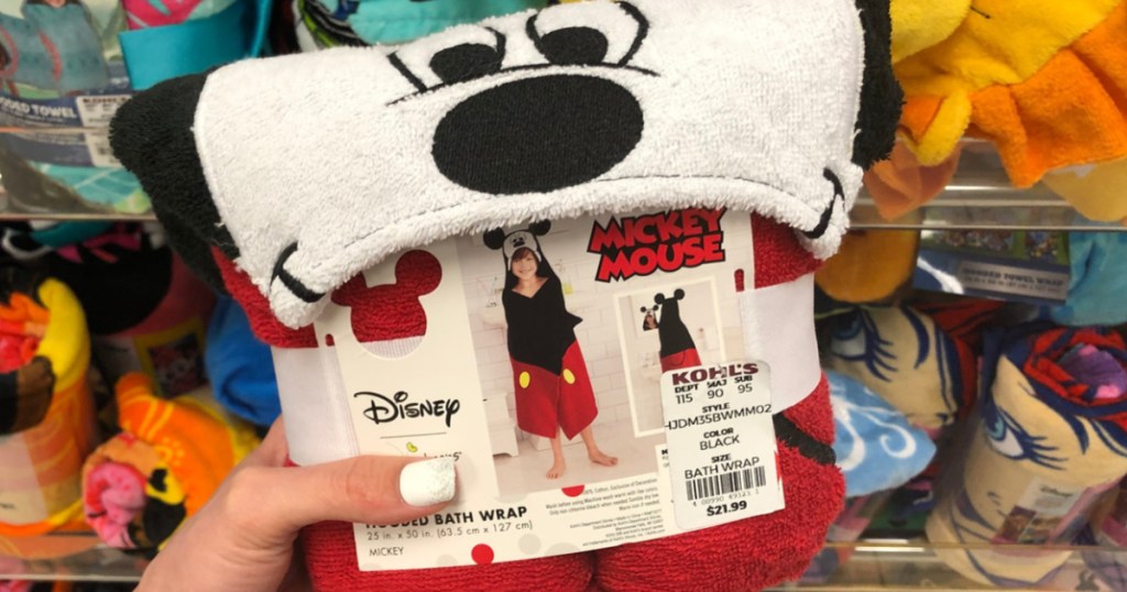 Kids Mickey Mouse Bath Wrap at Kohl's