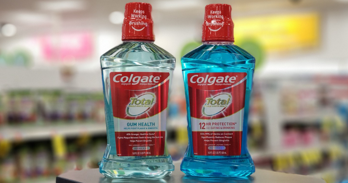 Colgate Mouthwash on shelf 