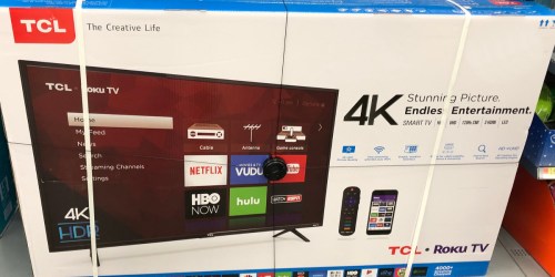 TCL 65″ Class 4K UHD Roku Smart TV Only $379 at Sam’s Club (Regularly $800)