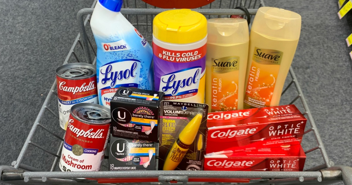 Basket of products at CVS