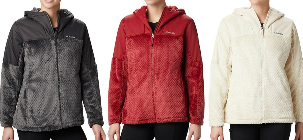 Women's Plus Columbia Jackets in three colors