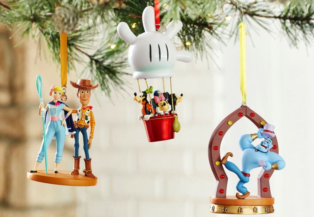 Disney Ornaments on a tree