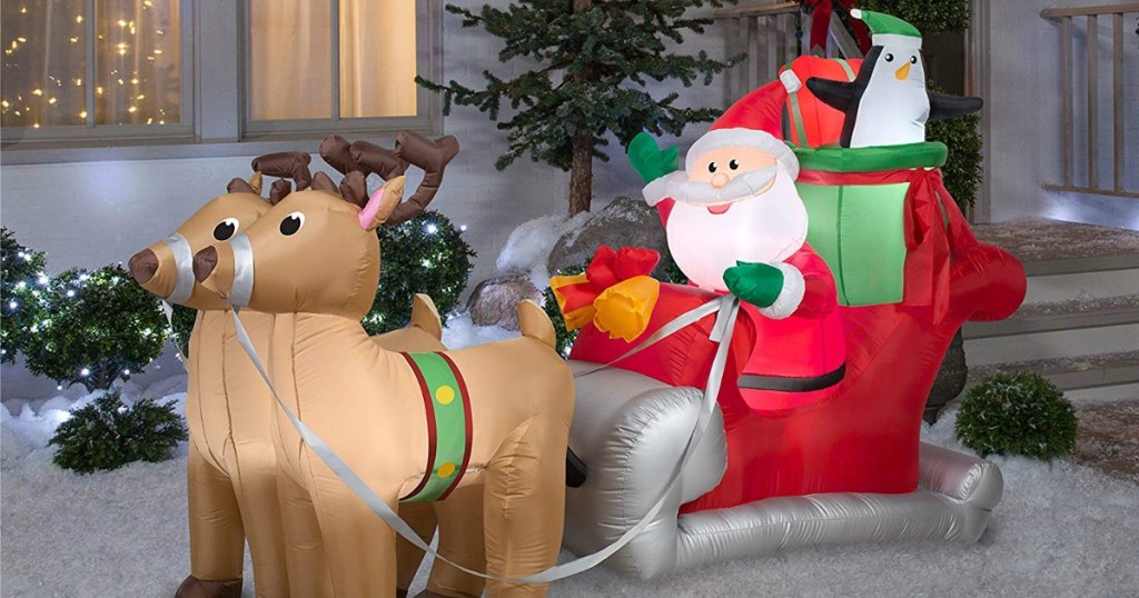 Gemmy Inflatable Santa with Sleigh