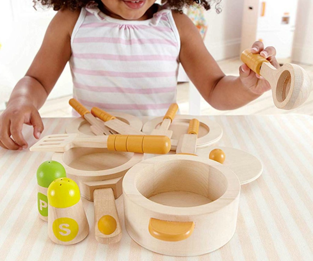 Hape Gourmet Play Kitchen Starter Accessories Wooden Play Set