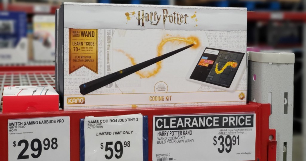 harry potter kano coding kit on shelf at store