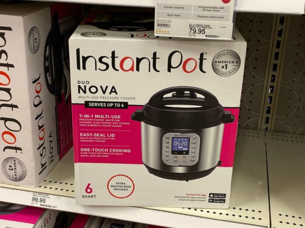 Instant Pot Nova on display in package at Target