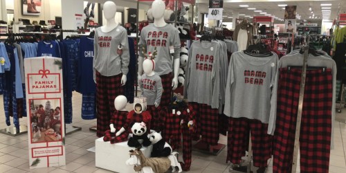 Matching Family Holiday Pajamas as Low as $11.60 at JCPenney