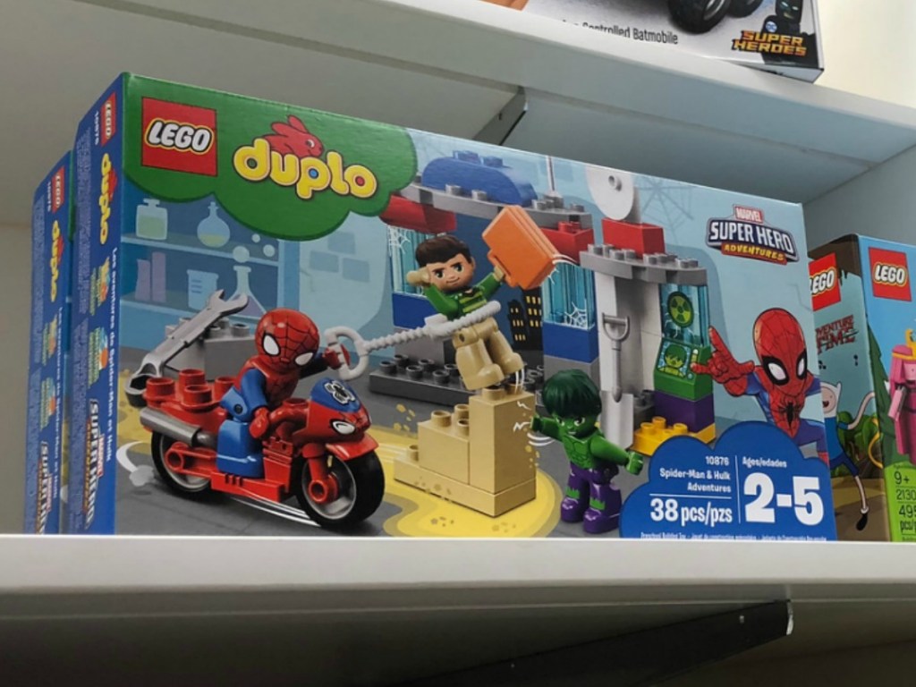 LEGO Duplo Spider-Man Set on store shelf