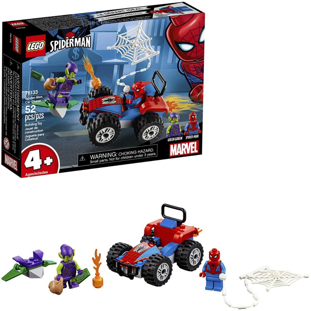 Spider-man LEGO set with vehicle and two characters