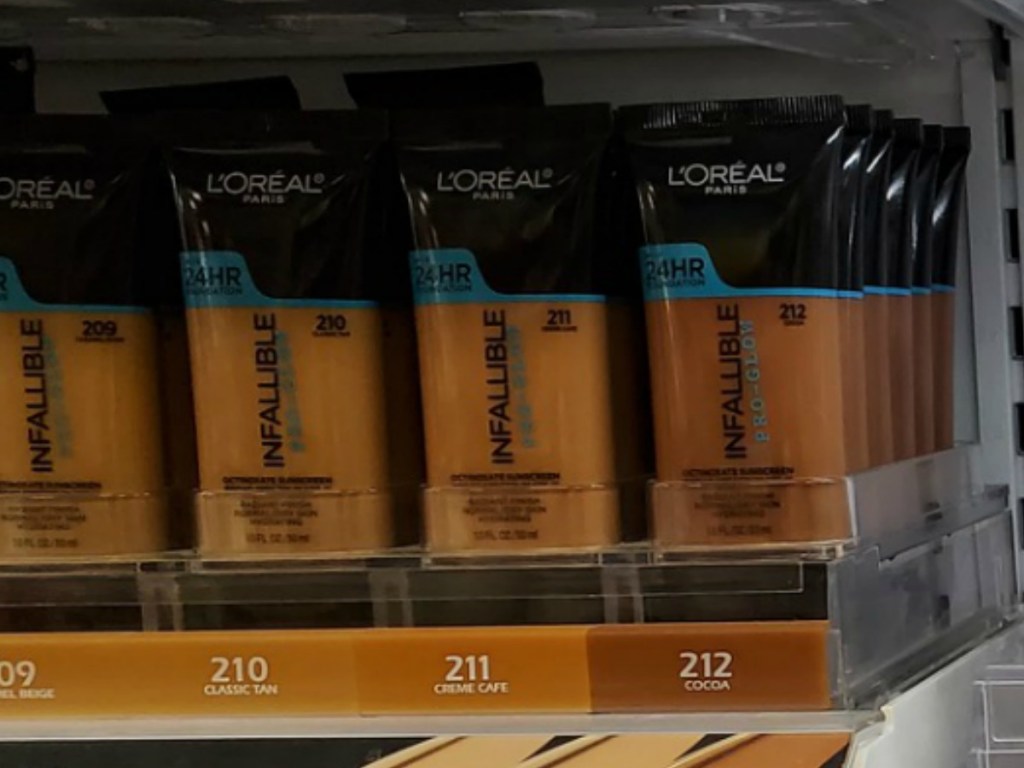 L'Oreal Paris foundation on display at CVS