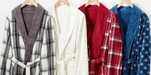 Martha Stewart Plush Reversible Bath Robes Only $11.89 at Macy’s (Regularly $60)