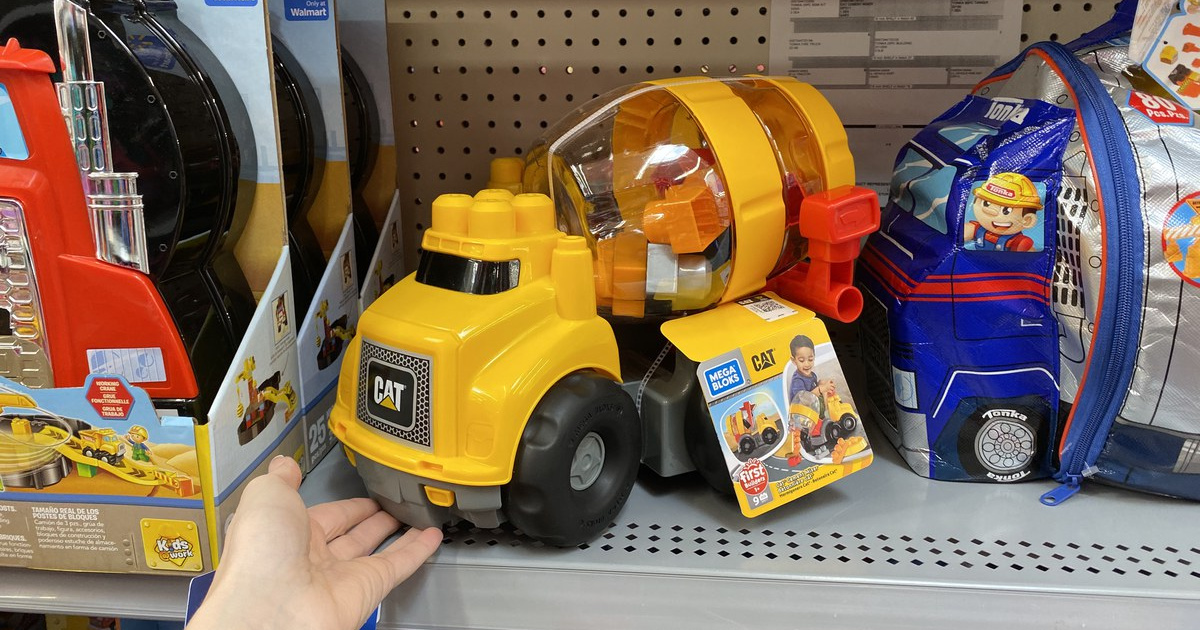 Mega Bloks Caterpillar Cement Mixer Vehicle