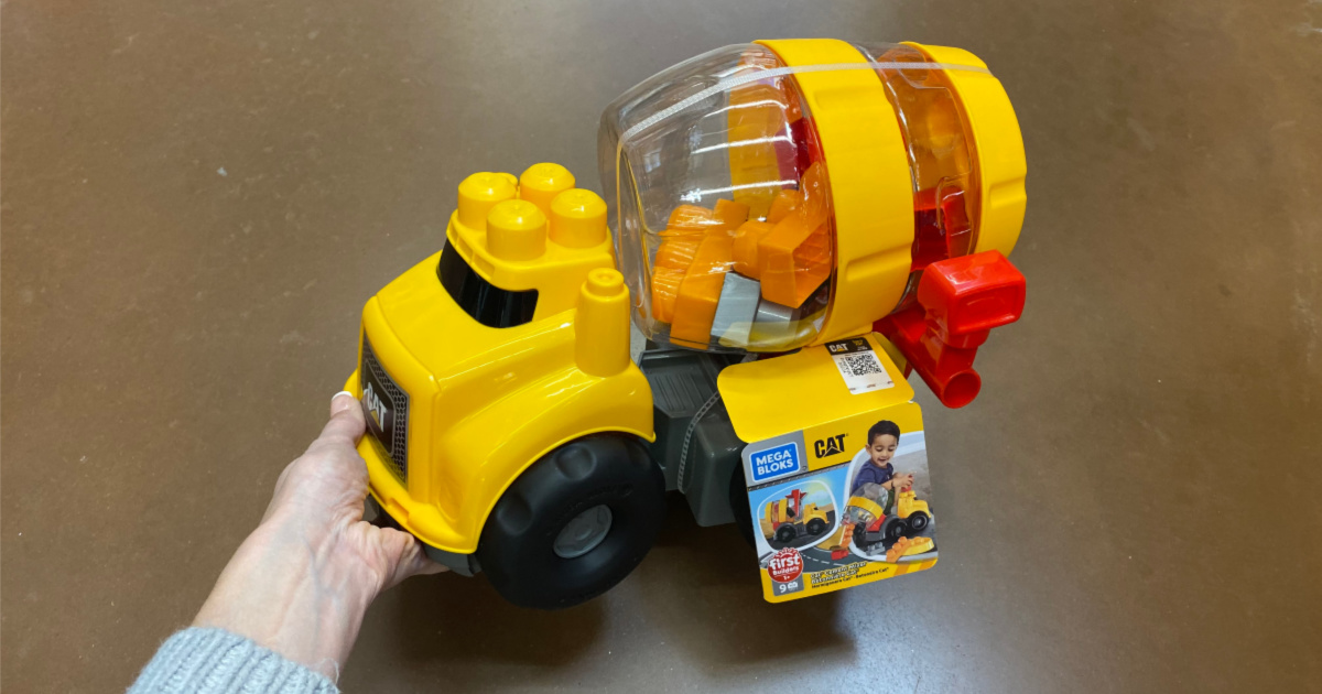 Mega Bloks Caterpillar Cement Mixer Vehicle