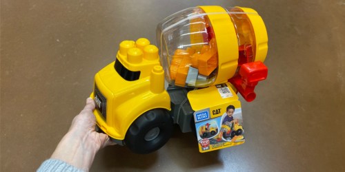 Mega Bloks Caterpillar Cement Mixer Vehicle Just $11.99 on Walmart.online (Regularly $20)