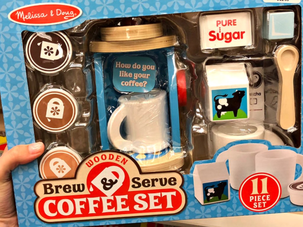 Melissa & Doug Brew And Serve Wooden Coffee Set