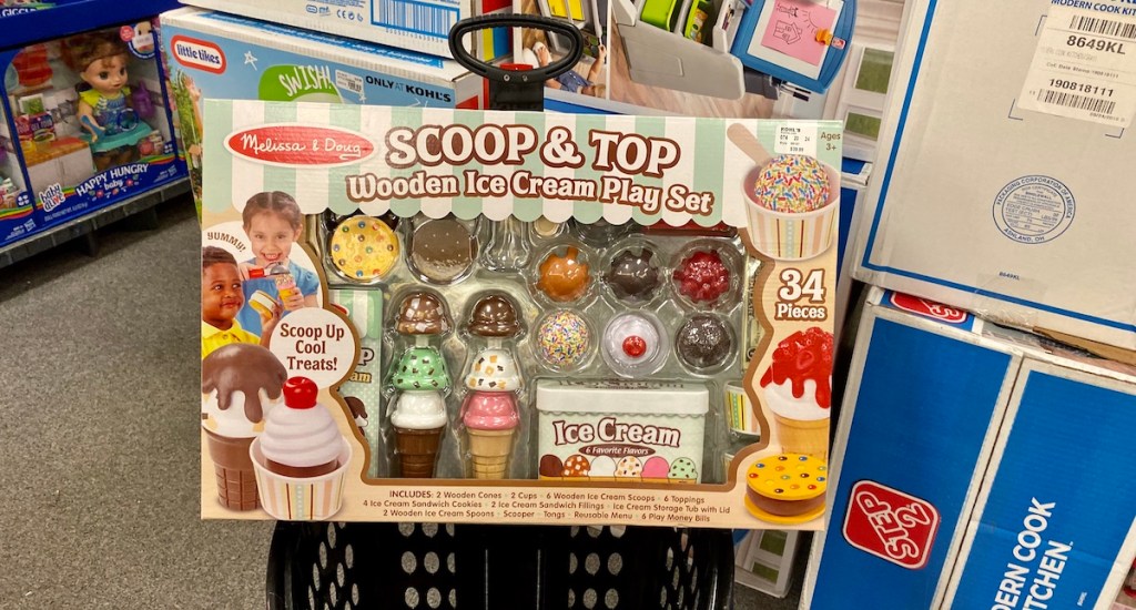 Melissa & Doug Scoop and Top Ice Cream Play Set