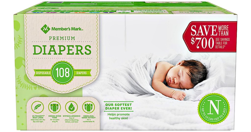 Member's Mark Premium Diapers 108-Count