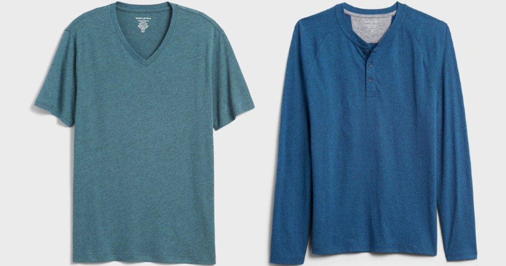 two mens banana republic shirts