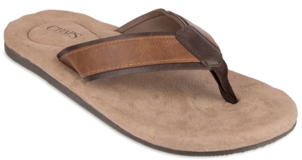 Men's Chaps Overlay Thong Flip-Flops