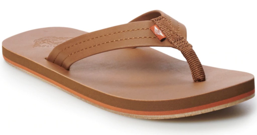 Men's Dockers Faux Leather Flip-Flops