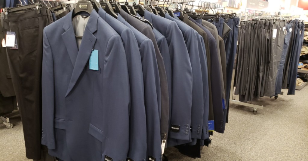 mens suits at store