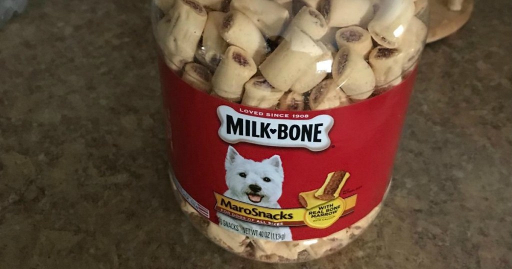 jar of Milk Bone Marosnacks