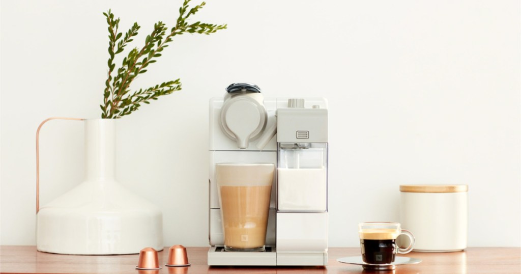 nespresso machine on table