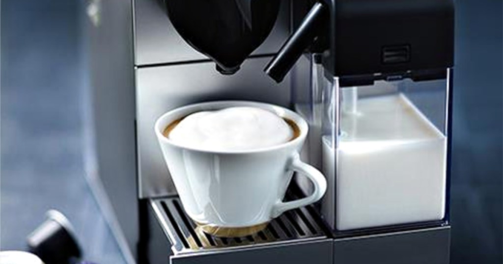 nespresso machine making espresso