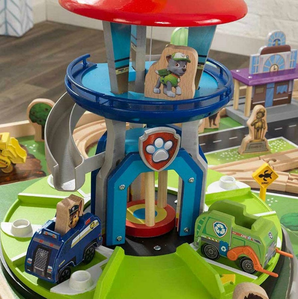 Paw Patrol Train Table tower close-up